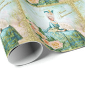 Marie Antoinette Wrapping Paper Emerald Garden Cadeaupapier (Rol Hoek)