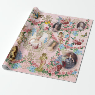 Marie Antoinette Wrapping Paper Roos van Versaille Cadeaupapier