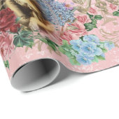Marie Antoinette Wrapping Paper Roos van Versaille Cadeaupapier (Rol Hoek)