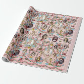 Marie Antoinette Wrapping Paper Rose of Versailles Cadeaupapier (Uitgerold)