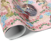 Marie Antoinette Wrapping Paper Rose of Versailles Cadeaupapier (Rol Hoek)
