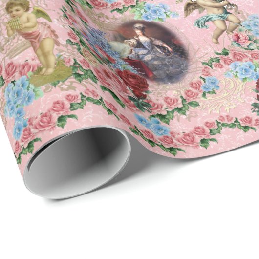 Marie Antoinette Wrapping Paper Rose of Versailles Cadeaupapier (Rol Hoek)