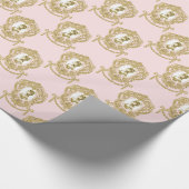 Marie Antoinette Wrapping Paper Roze Cameo Cadeaupapier (Hoek)