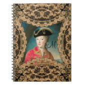 Marie Antoinette Youth Baroque Monogram Notitieboek (Voorkant)