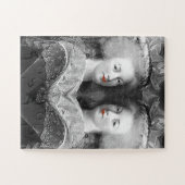 Marie Antoinette, zwart-wit, Legpuzzel (Horizontaal)
