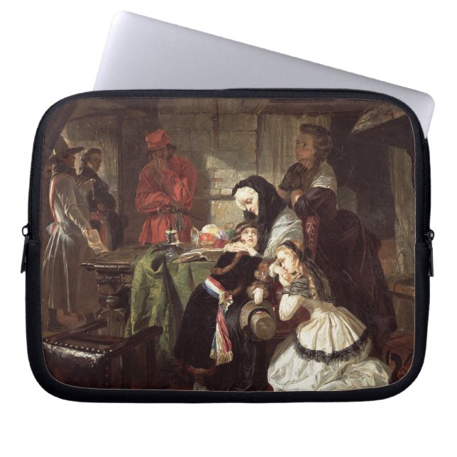 Marie-Antoinette's (1753-93) Final Adieu to the Da Laptop Sleeve (Voorkant)