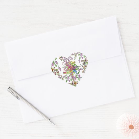 Marie Antoinette's Boudoir Hart Sticker (Envelop)