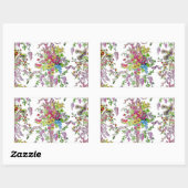 Marie Antoinette's Boudoir Rechthoekige Sticker (Vel)