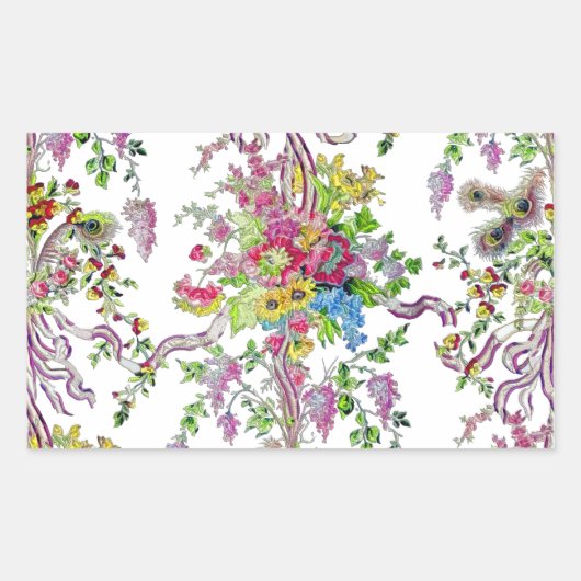 Marie Antoinette's Boudoir Rechthoekige Sticker (Voorkant)