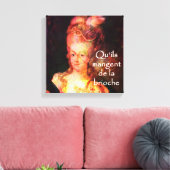 Marie Antoinette's-Laat ze taart eten Canvas Afdruk (Insitu (Woonkamer))