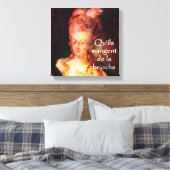 Marie Antoinette's-Laat ze taart eten Canvas Afdruk (Insitu (Slaapkamer))