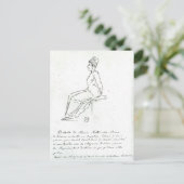 Marie-Antoinette's weg naar haar executie Briefkaart (Staand voorkant)