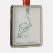 Marie-Antoinette's weg naar haar executie Metalen Ornament (Rechts)