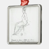 Marie-Antoinette's weg naar haar executie Metalen Ornament (Links)