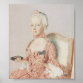 Marie Antonia von Österreich-Jean-Étienne Liotard Poster (Voorkant)