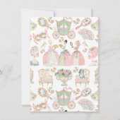 Marie Antoniette Let them eat cake Bridal Shower Kaart (Achterkant)