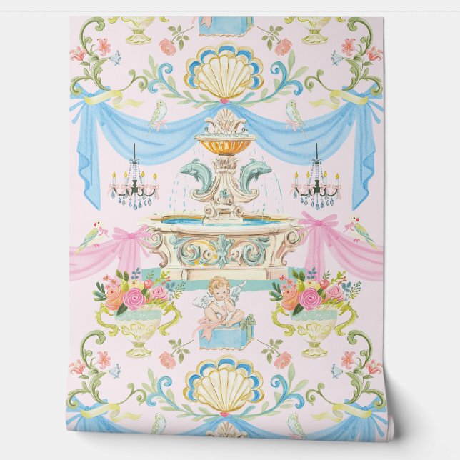 Marie Antoniette Palace of Versailles Fountain Behang (Afrollen)