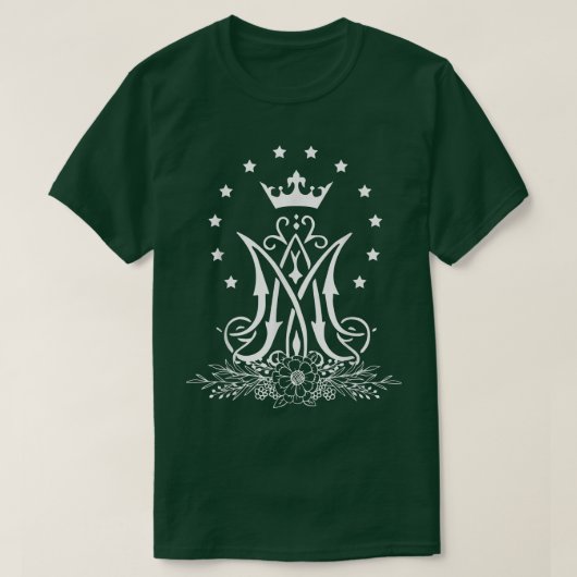 Marie Auspice katholiek T-shirt Maagd Mary Sacred (Design voorkant)