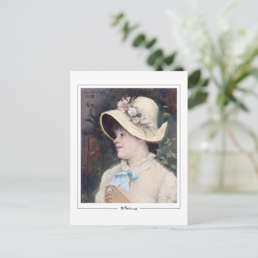 Marie Bashkirtseff #6 - Briefkaart met fijne kunst (Staand voorkant)