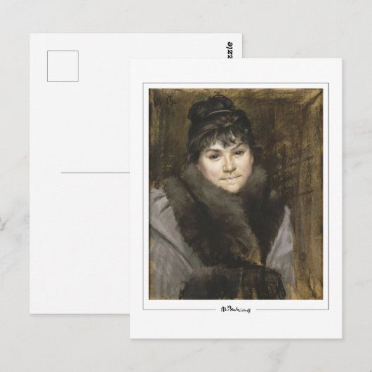 Marie Bashkirtseff #8 - Briefkaart met fijne kunst (Voorkant / Achterkant)