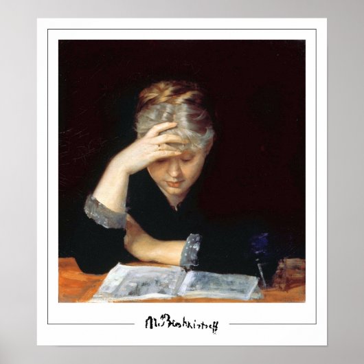 Marie Bashkirtseff Zedign Art Poster #22 (Voorkant)