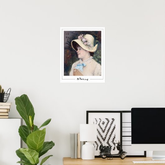 Marie Bashkirtseff Zedign Art Poster 6 (Thuiskantoor)