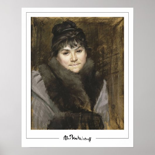 Marie Bashkirtseff Zedign Art Poster 8 (Voorkant)