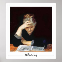 Marie Bashkirtseff Zedign Kunstposter #22