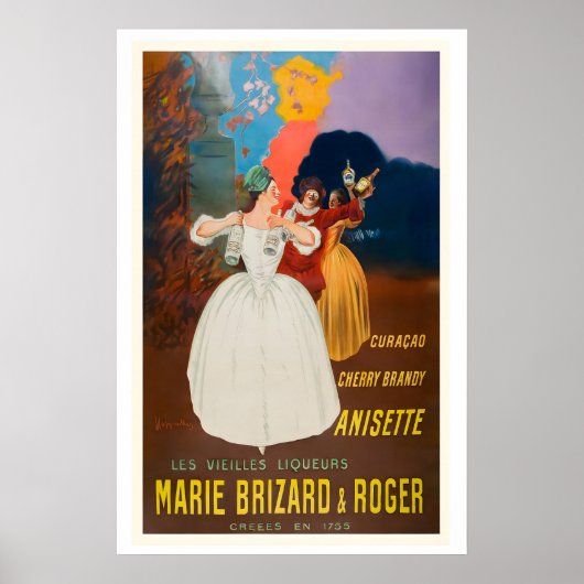 Marie Brizard en Roger Anisette Cherry Brandy en Poster (Voorkant)