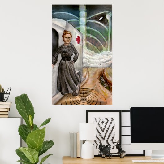 Marie Curie Art Print (Thuiskantoor)