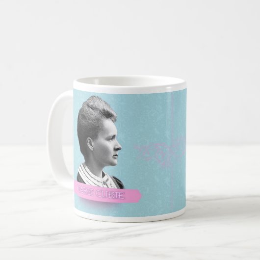 Marie Curie Historische Mok (Voorkant links)