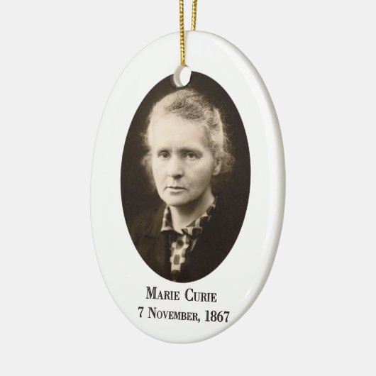 Marie Curie Keramisch Ornament (Links)