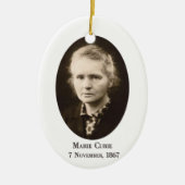 Marie Curie Keramisch Ornament (Voorkant)