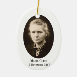 Marie Curie Keramisch Ornament