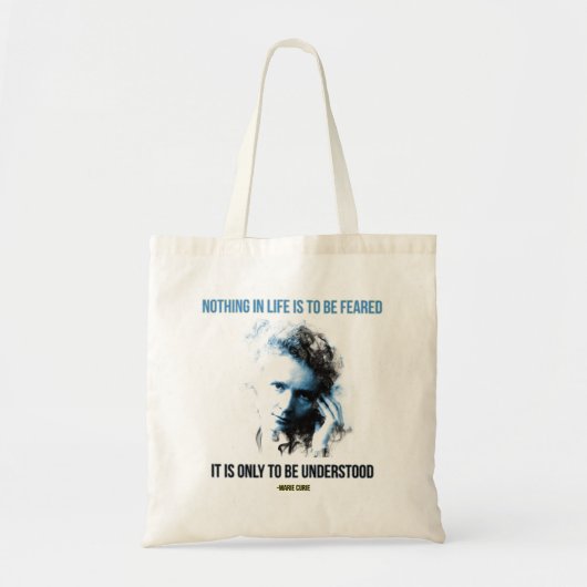 Marie Curie - Niets in het leven is te vrezen Tote Bag (Voorkant)