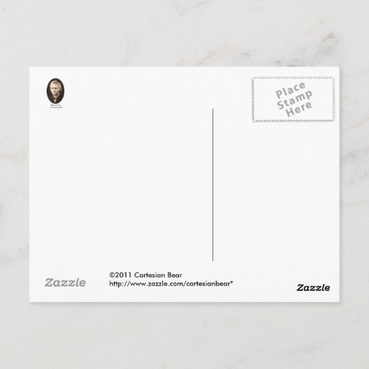 Marie-Curie Postcard Briefkaart (Achterkant)