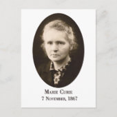 Marie-Curie Postcard Briefkaart (Voorkant)