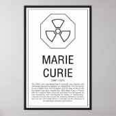 Marie Curie Poster (Voorkant)