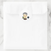 Marie Curie Ronde Sticker (Tas)