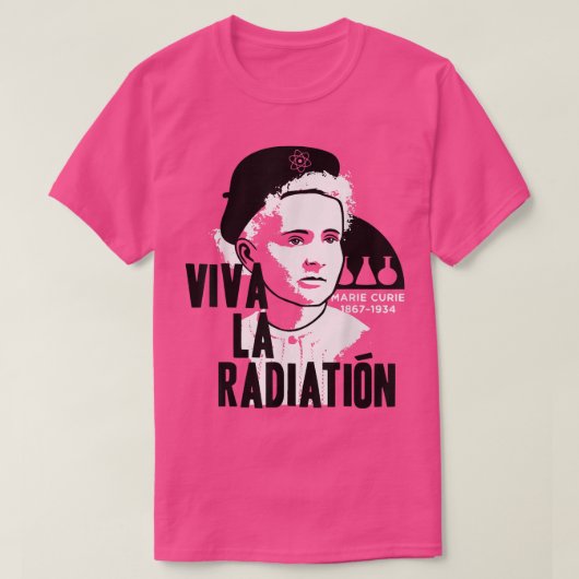 Marie Curie Science Chemistry Radium Physics Teach T-shirt (Design voorkant)