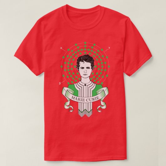 Marie Curie T-shirt (Design voorkant)