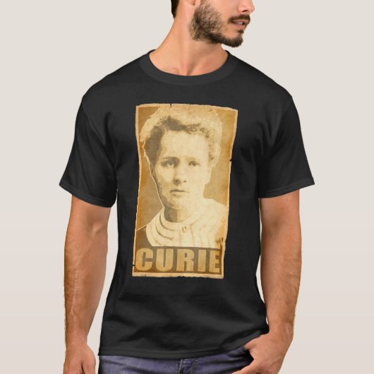 Marie Curie Torn Propaganda Poster T-shirt (Voorkant)