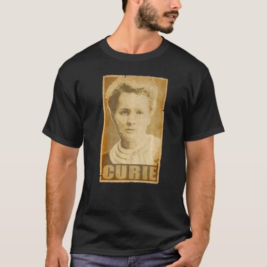 Marie Curie Torn Propaganda Poster T-shirt (Voorkant)
