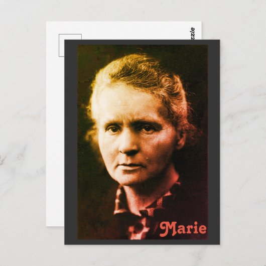 Marie Currie Briefkaart (Voorkant / Achterkant)