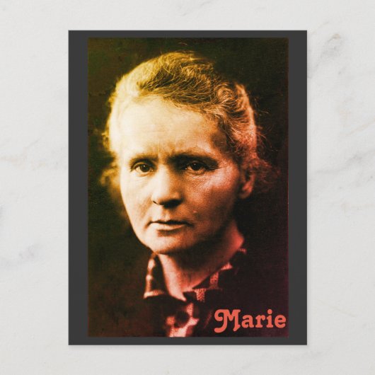 Marie Currie Briefkaart (Voorkant)