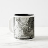 Marie de France Tweekleurige Koffiemok (Voorkant links)