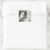 Marie de France Vierkante Sticker (Tas)