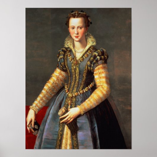Marie de Medici , echtgenote van Henri IV van Fran Poster (Voorkant)
