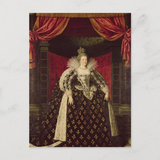 Marie de Medici in Coronation Robes, c.1610 Briefkaart (Voorkant)