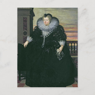 Marie de Medici Queen of France, 1617 Briefkaart